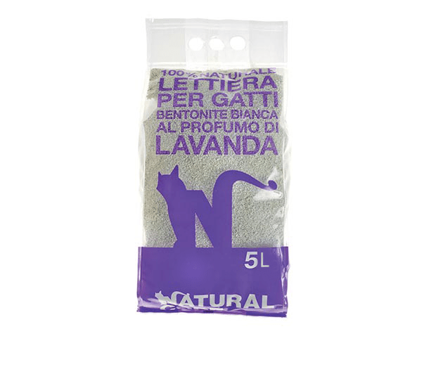 Natural Code - Natural Code Lettiera Bentonite Lavanda 100% Naturale per Gatti 5L - Animalmania Store