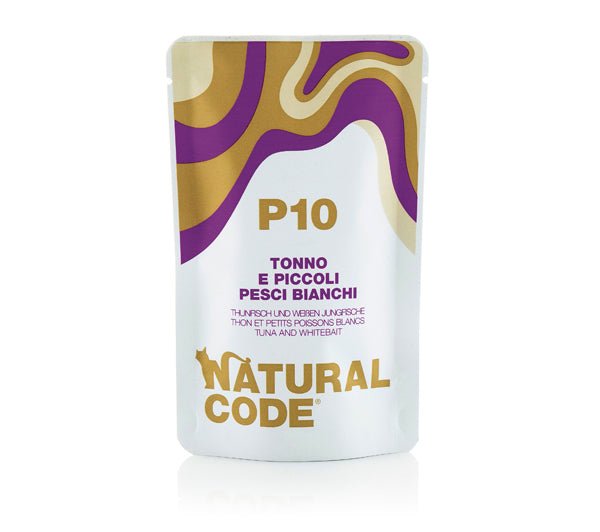 Natural Code - Natural Code P10 Gatto Tonno E Piccoli Pesci Bianchi - Animalmania Store