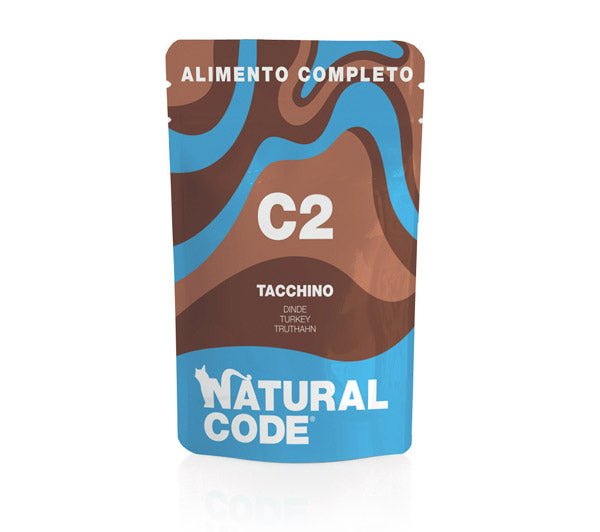 Natural Code - Natural Code C2 Umido Completo Tacchino per Gatti - Animalmania Store