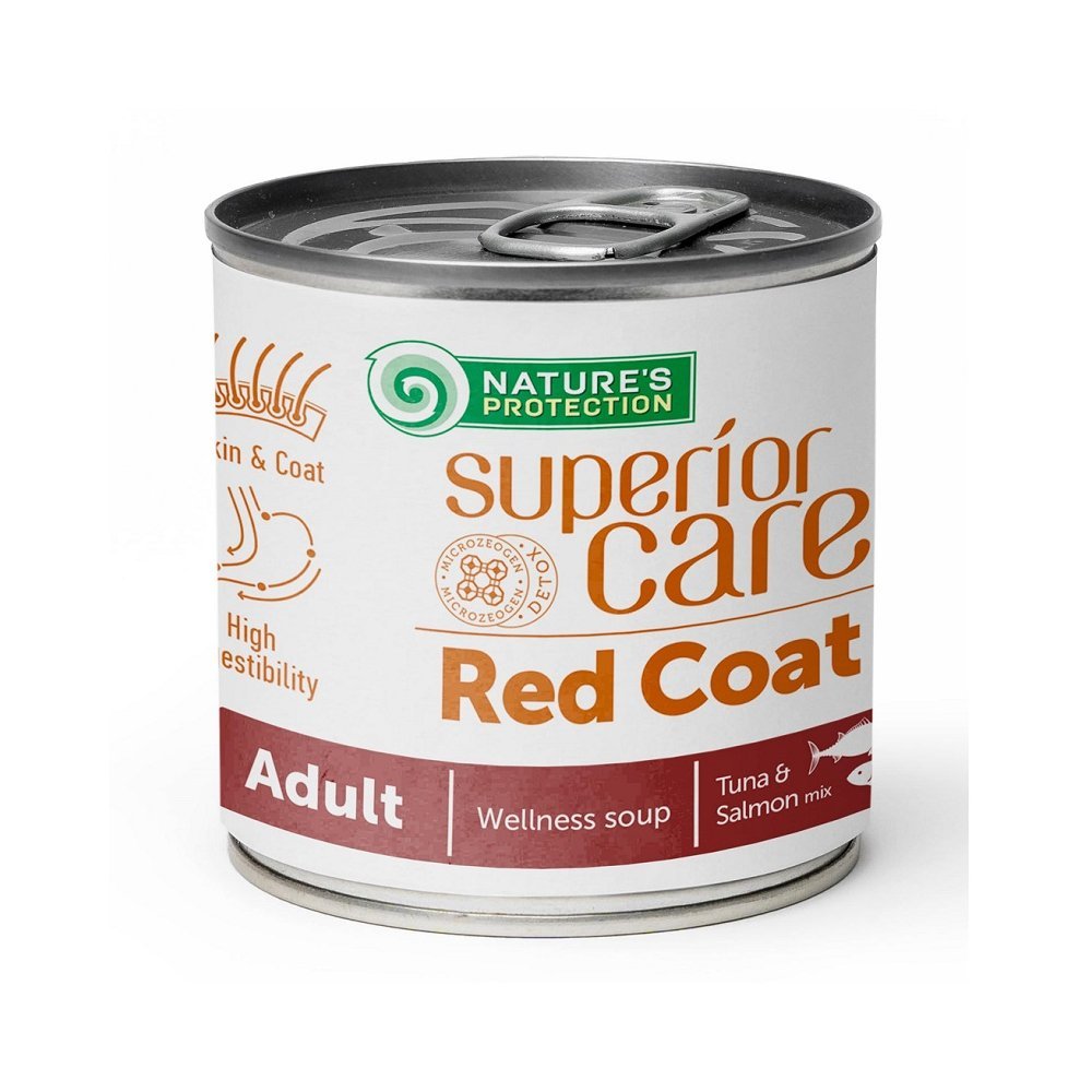Nature's Protection - Nature'S Protection Superior Care Soup Red Coat All Breeds Salmone E Tonno per Cani - Animalmania Store