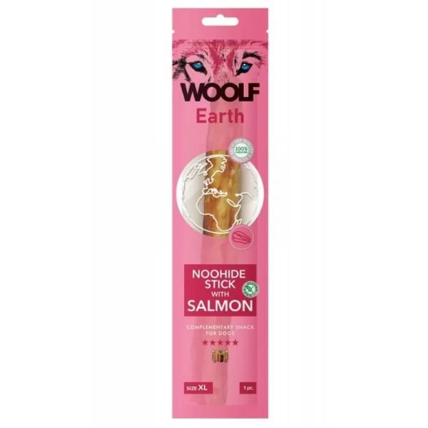 Woolf Earth - Snack Noohide Con Salmone Per Cani - Animalmania Store