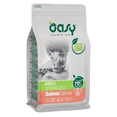 Oasy - Oasy - Adult Sterilized Al Salmone - Animalmania Store