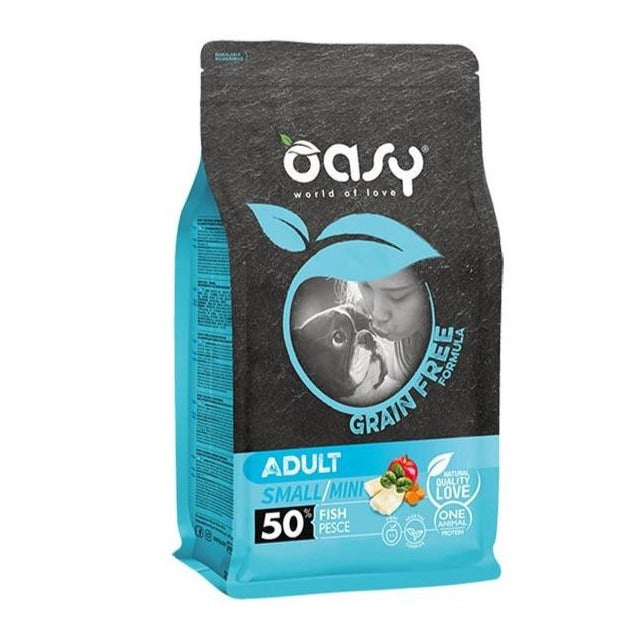 Oasy - Oasy Cane Adulto Grain Free Small & Mini Pesce - Animalmania Store