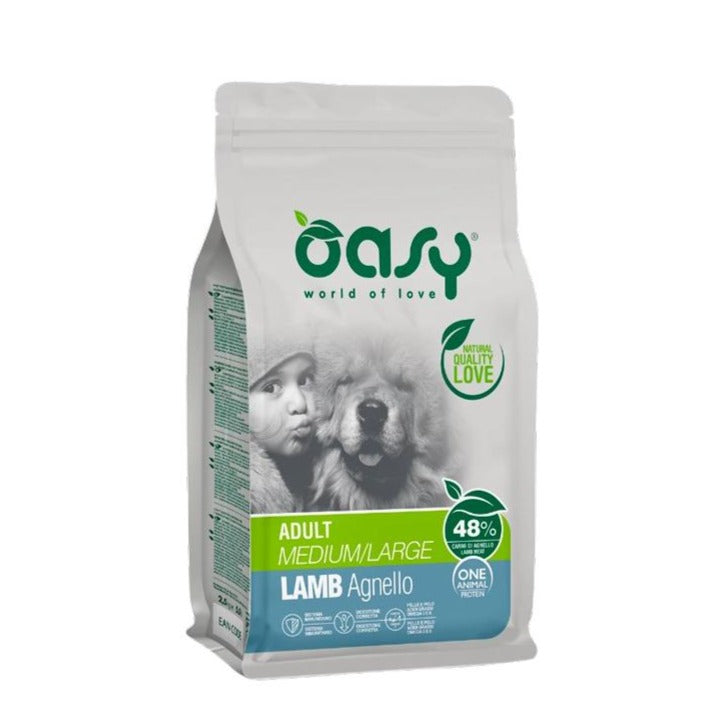 Oasy - Oasy Cane Adulto Oap Medium&Large Agnello - Animalmania Store