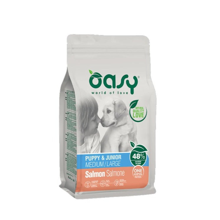 Oasy - Oasy Cane Oap Puppy&Junior Medium&Large Salmone - Animalmania Store