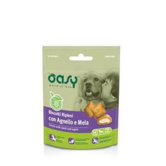 Oasy - Oasy Cane Adulto Snack Biscotti Ripieni 80G - Animalmania Store