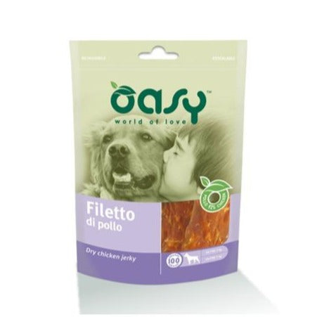 Oasy - Oasy Cane Snack Filetto Di Pollo 100G - Animalmania Store