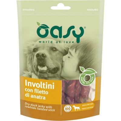 Oasy - Oasy Snack Dog - Involtini Con Filetto Di Carne Busta 100 Gr - Animalmania Store