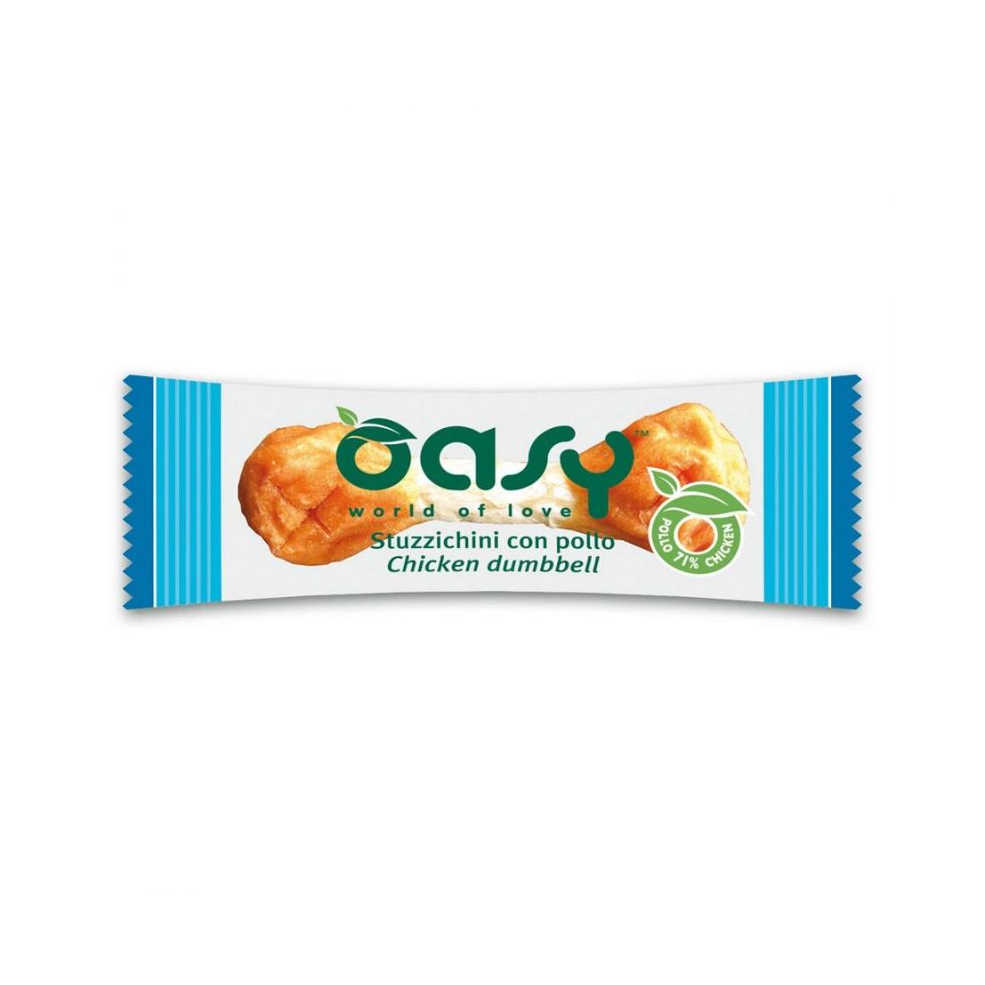 Oasy - Oasy Cane Snack Monodose Stuzzichini Con Pollo 10G - Animalmania Store
