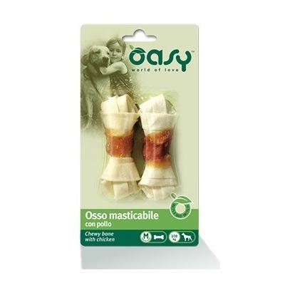 Oasy - Oasy Cane Snack Osso Masticabile Pollo Tg. M 56G - Animalmania Store