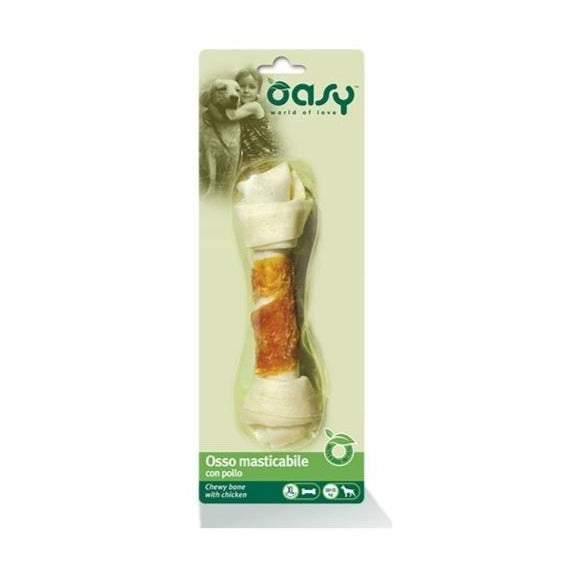 Oasy - Oasy Cane Snack Osso Masticabile Pollo Tg. Xl 98G - Animalmania Store