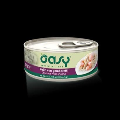 Oasy - Oasy Gatto Lattina 70 Gr - Animalmania Store