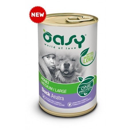 Oasy - Oasy Wet Dog One - Adult Medium/Large Lattina 400 Gr - Animalmania Store