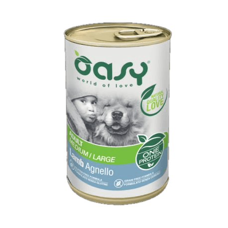 Oasy - Oasy Wet Dog One - Adult Medium/Large Lattina 400 Gr - Animalmania Store