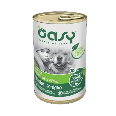 Oasy - Oasy Wet Dog One - Adult Medium/Large Lattina 400 Gr - Animalmania Store