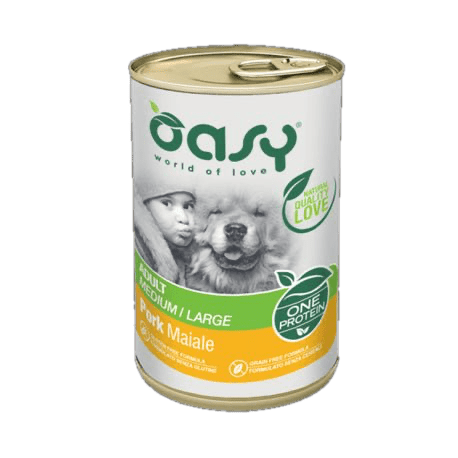 Oasy - Oasy Wet Dog One - Adult Medium/Large Lattina 400 Gr - Animalmania Store