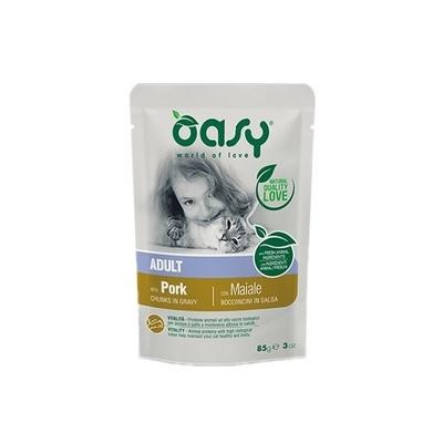 Oasy - Oasy Per Gatto Adult Con Bocconcini In Salsa Da 85 Gr - Animalmania Store