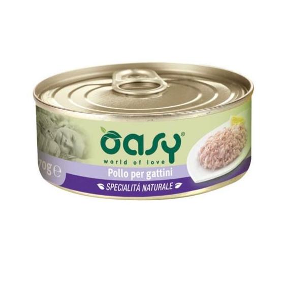 Oasy - Oasy Per Gattini Lattina 70 Gr - Animalmania Store