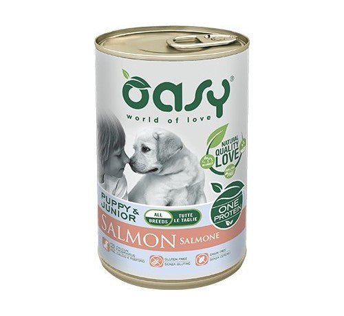 Oasy - Oasy Wet Dog One - Puppy Medium/Large Lattina 400 Gr - Animalmania Store