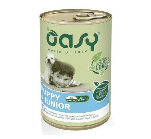 Oasy - Oasy Per Cane Puppy & Junior All Breeds Con Pollo Da 400G - Animalmania Store