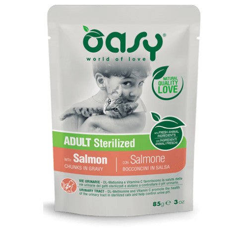 Oasy - Oasy Cat Adult Busta Sterilized Bocconcini In Salsa 85G - Animalmania Store