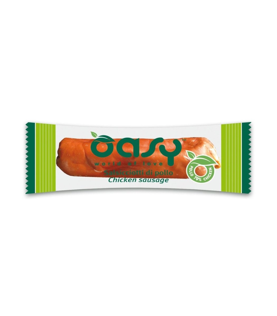 Oasy - Oasy Cane Snack Monodose Salsicciotti Di Pollo 8G - Animalmania Store