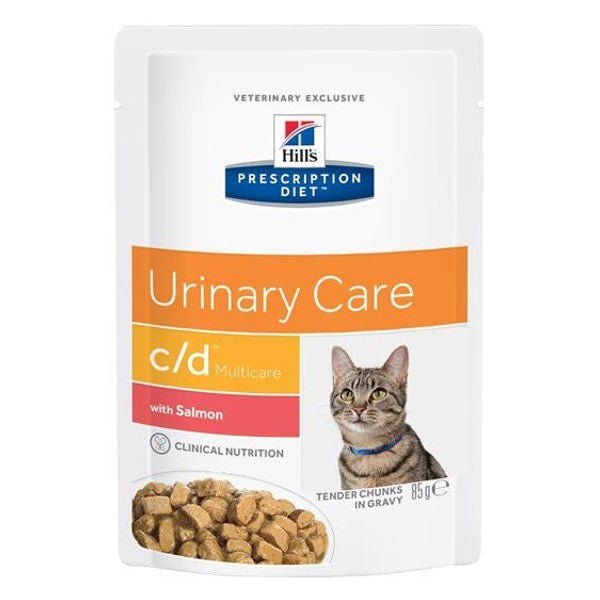 Hill's Science Plan - Hill'S Prescription Diet Feline C/D Salmone Bustine Per Gatti Multipack 12 pezzi - Animalmania Store