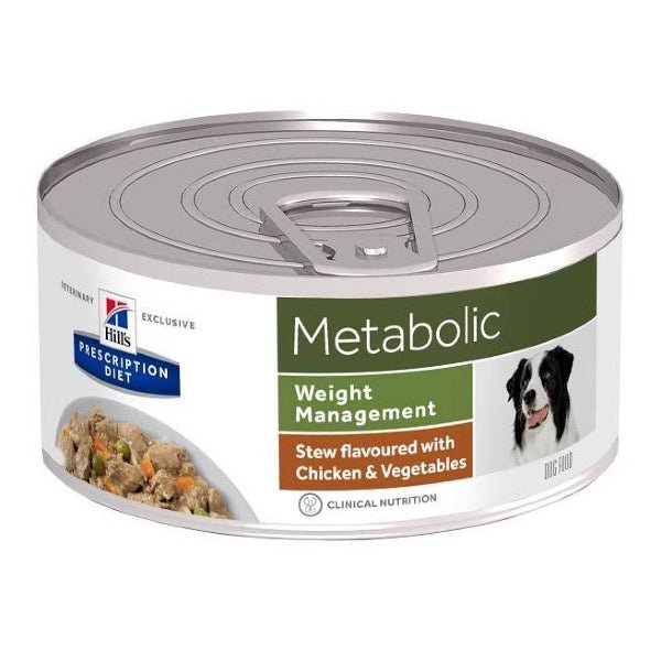 Hill's Science Plan - Hill'S Prescription Diet Metabolic Pollo E Verdure Lattina 156G Per Cani Multipack 24 pezzi - Animalmania Store