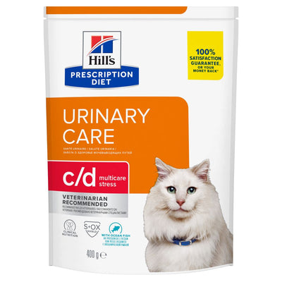 Hill's Science Plan - Hill'S Prescription Diet Gatto C/D Urinary Stress Pesce Oceanico Crocchette - Animalmania Store