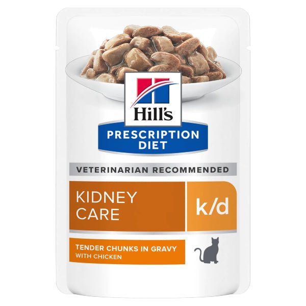 Hill's Science Plan - Hill'S Prescription Diet Cat K/D Pollo Bustina 85G - Animalmania Store