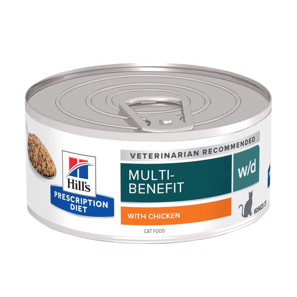 Hill's Science Plan - Hill'S Prescription Diet Gatto W/D Lattina 156G - Animalmania Store
