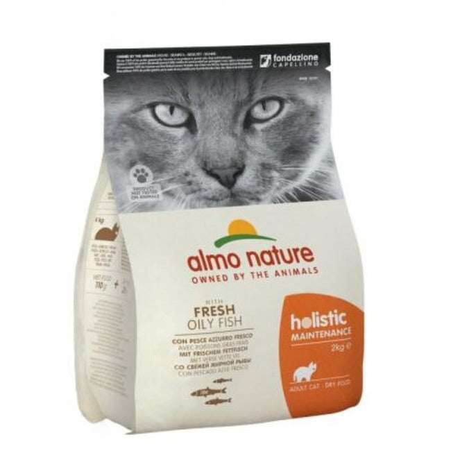 Almo Nature - Almo Gatto Holistic Crocchette Gusto Pesce Azzurro 2Kg - Animalmania Store