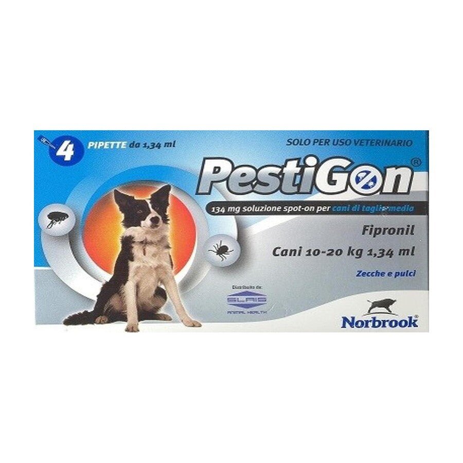Pestigon - Pestigon antiparassitario cane 10-20kg 4 pipette - Animalmania Store
