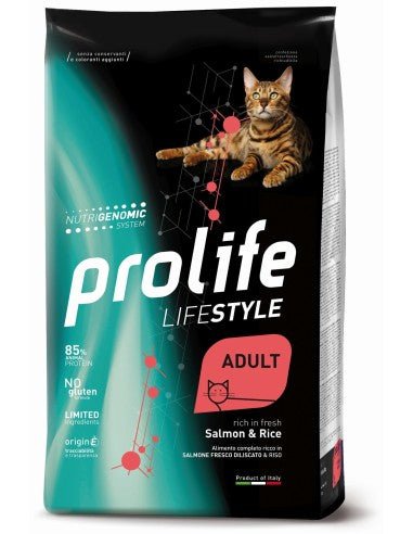 Prolife - Prolife Cat Lifestyle Adult Salmone E Riso - Animalmania Store