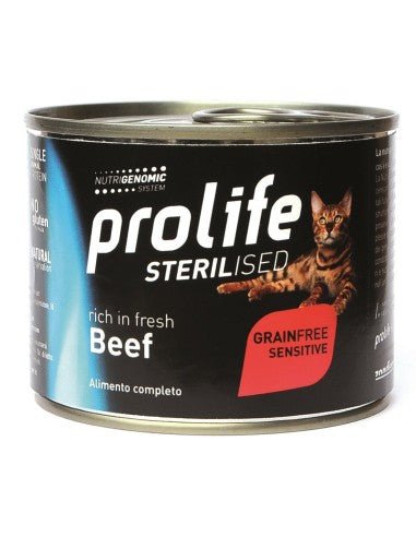 Prolife - Prolife Cat Sterilised Grainfree Sensitive Manzo - Animalmania Store