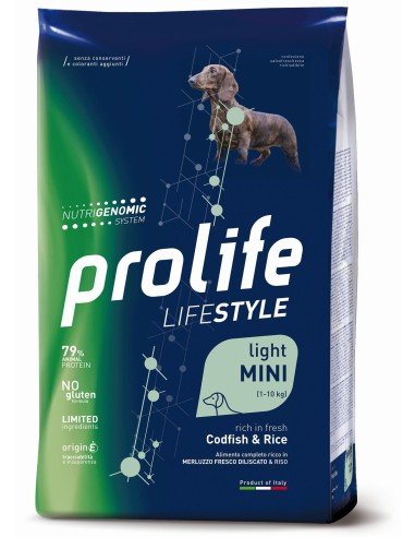 Prolife - Prolife Lifestyle Light Mini Merluzzo E Riso per Cani - Animalmania Store