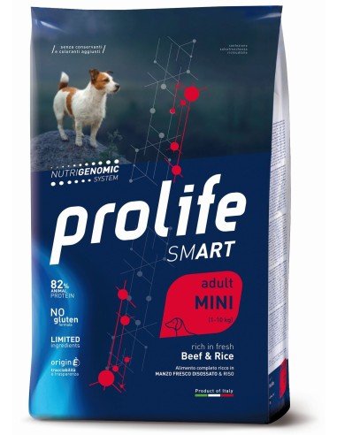 Prolife - Prolife Smart Adult Mini Manzo E Riso per Cani - Animalmania Store