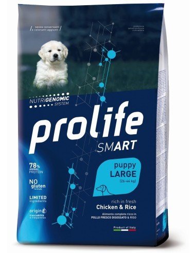 Prolife - Prolife Smart Puppy Large Pollo E Riso per Cani - Animalmania Store