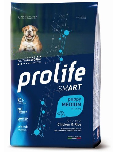 Prolife - Prolife Smart Puppy Medium Pollo E Riso per Cani - Animalmania Store