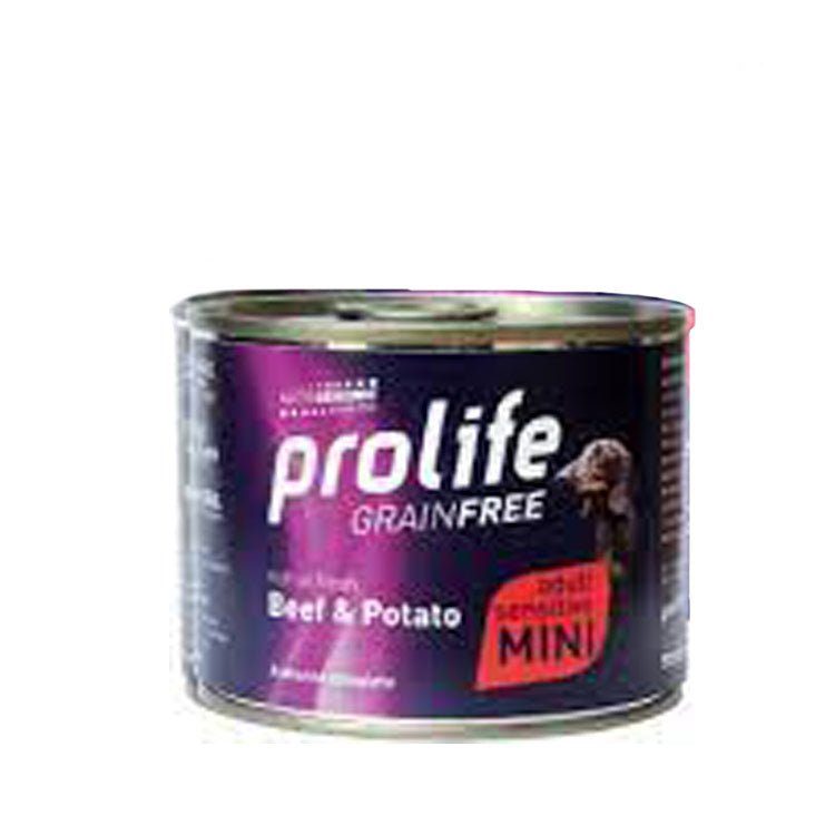 Prolife - Prolife Grainfree Sensitive Adult Mini Manzo E Patate per Cani - Animalmania Store