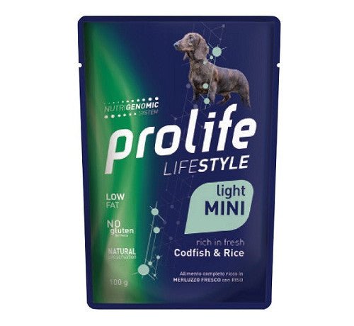 Prolife - Prolife Lifestyle Light Per Cani Adult Mini Al Merluzzo Con Riso - Animalmania Store