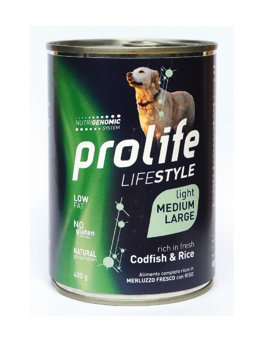 Prolife - Prolife Light Adult Medium/Large Merluzzo E Riso per Cani - Animalmania Store