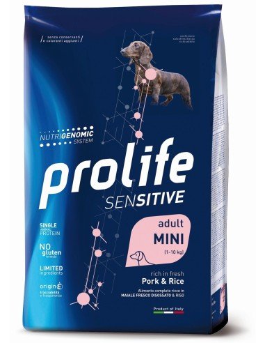 Prolife - Prolife Sensitive Adult Mini Maiale E Riso per Cani - Animalmania Store