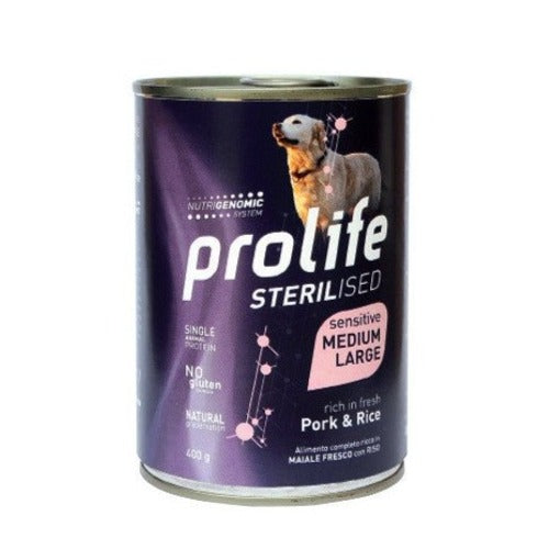 Prolife - Prolife Sterilised Per Cani Medium/Large Al Maiale Con Riso - Animalmania Store