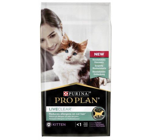 Purina Pro Plan - Purina Pro Plan Liveclear Per Kitten Con Tacchino 1.4Kg per Gatti - Animalmania Store