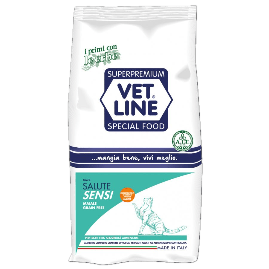 VetLine - Salute Sensitive Maiale Grain Free Vetline per Gatti - Animalmania Store