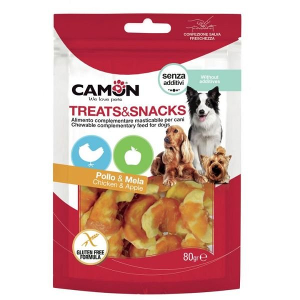Camon - Treats&Snack Pollo E Mela Per Cani - Animalmania Store