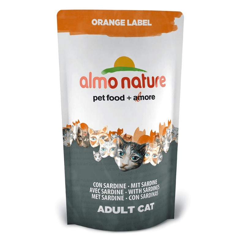 Almo Nature - Almo Nature Orange Label Adult gusto Sardine 750 gr per Gatti - Animalmania Store