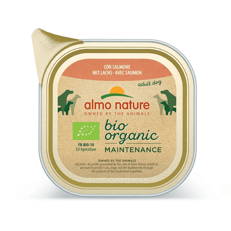 Almo Nature - Almo Nature Bio Organic Maintenance Salmone 300 gr per Cani - Animalmania Store