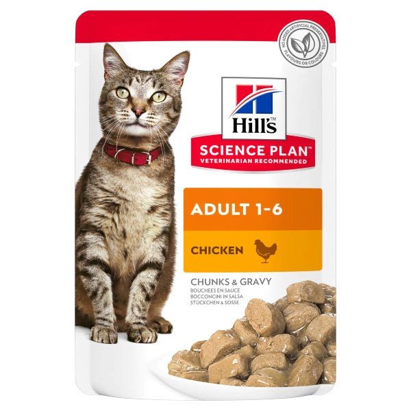 Hill's Science Plan - Hill'S Science Plan Feline Adult Pollo Bustine 85G Per Gatti Multipack 12 pezzi - Animalmania Store